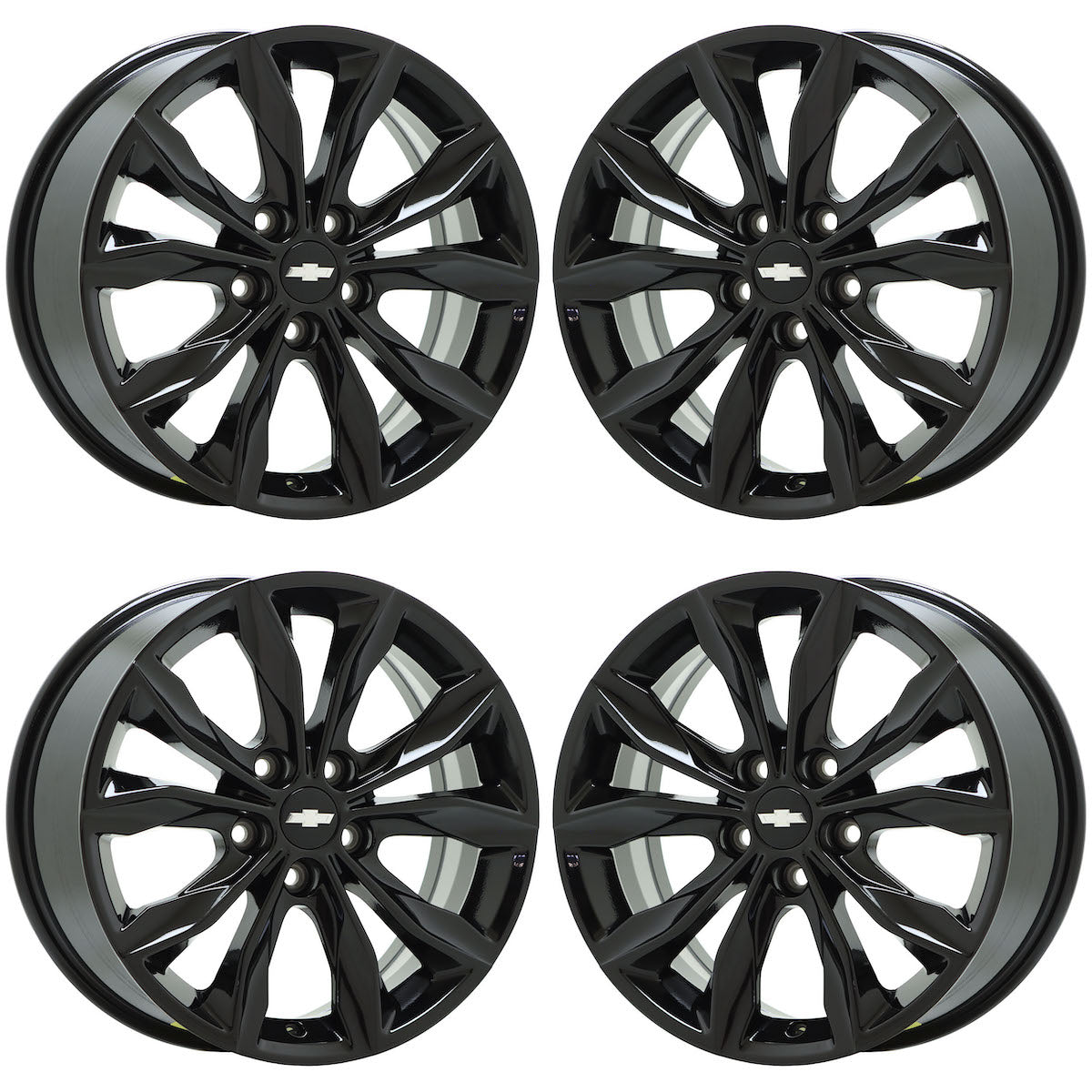 17" Chevrolet Malibu Gloss Black wheels rims Factory OEM set 5894 EXCHANGE