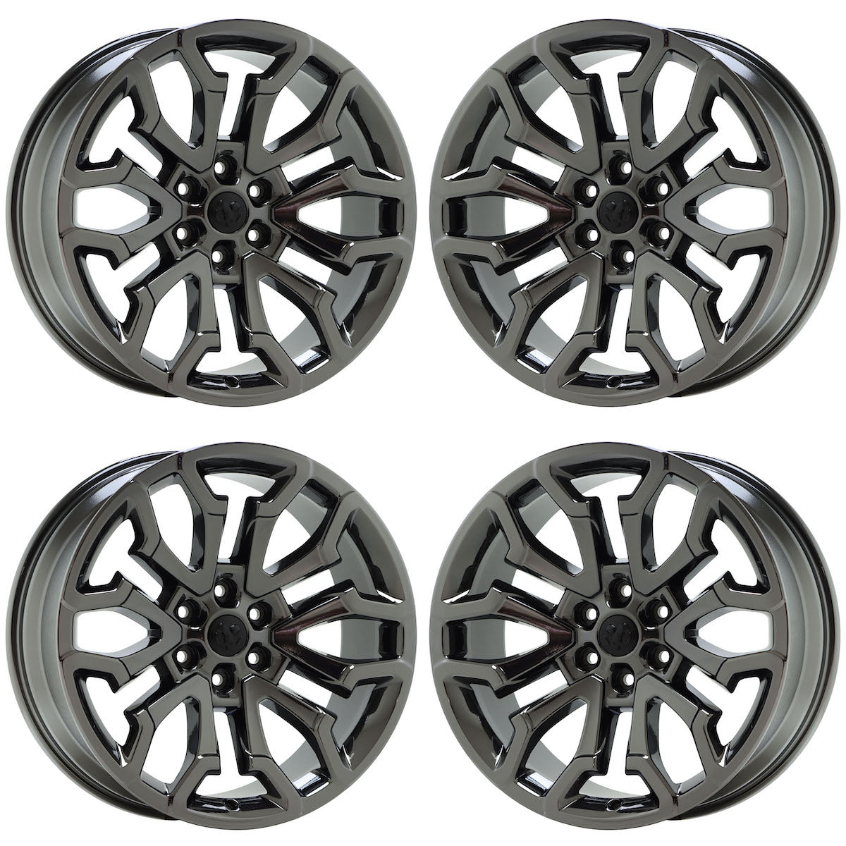 22" Dodge Ram 1500 Black Chrome wheels rims Factory OEM set 4 041 EXCHANGE