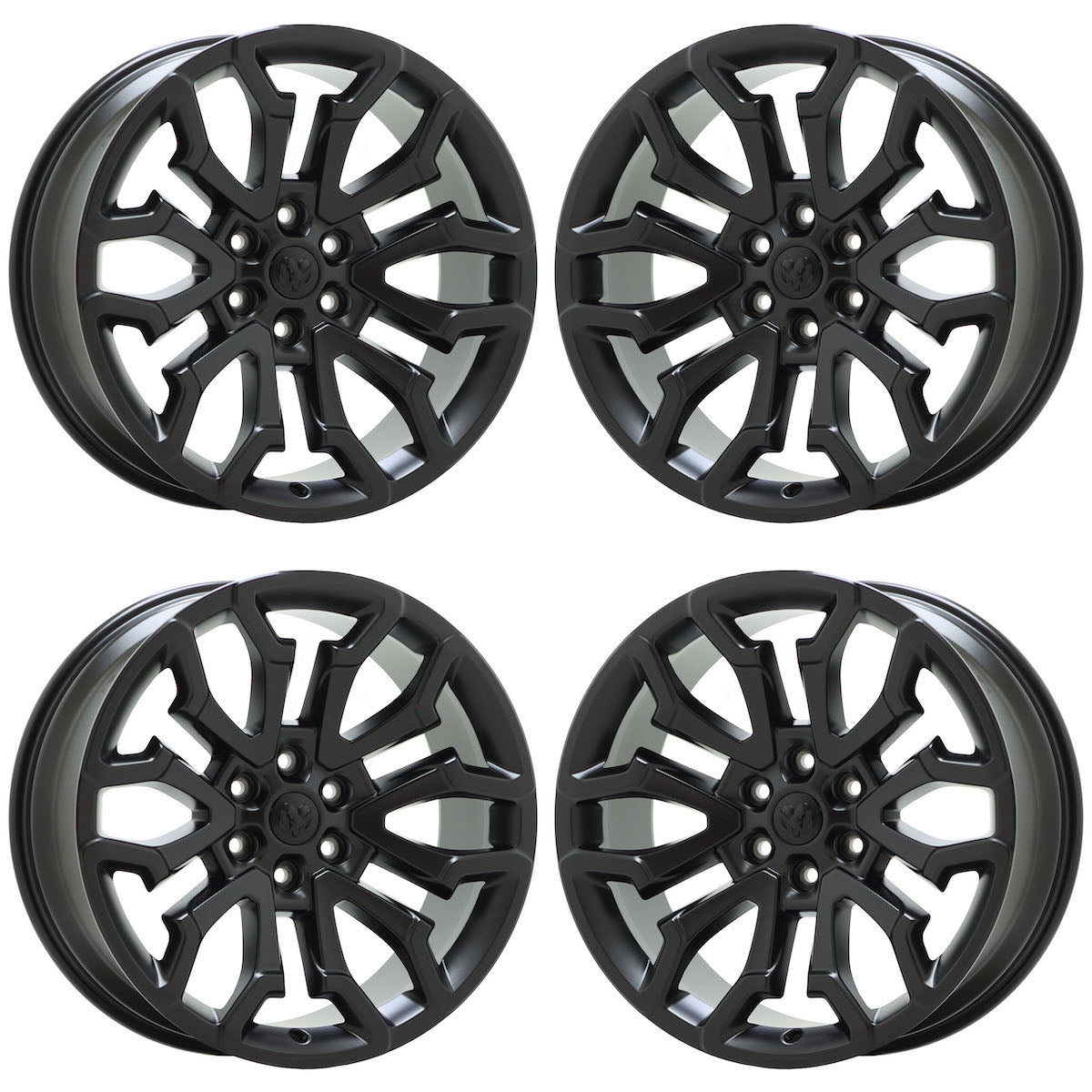 22" Dodge Ram 1500 Satin Black wheels rims Factory OEM set 4 041 EXCHANGE