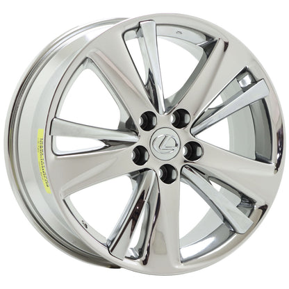 18" Lexus GS450h Bright Chrome wheels rims Factory OEM set 74228 EXCHANGE