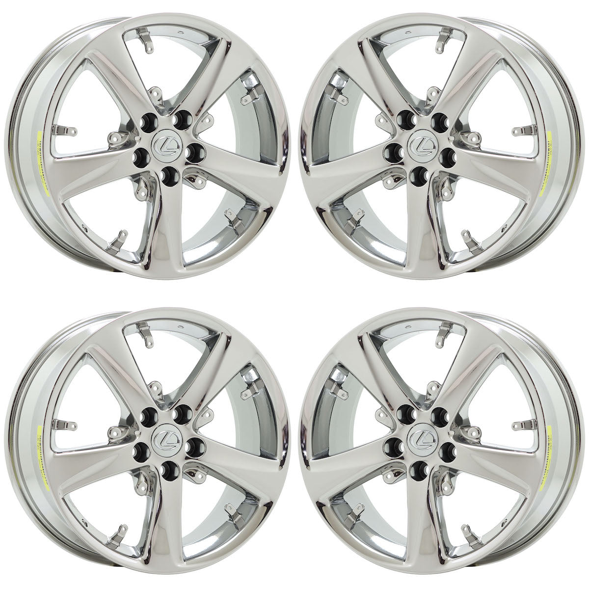 18" Lexus GS450h Bright Chrome wheels rims Factory OEM set 74228 EXCHANGE