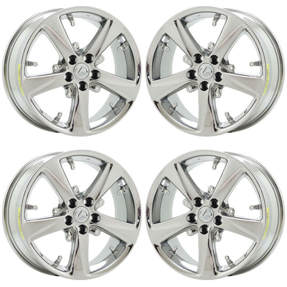 18" Lexus GS450h Bright Chrome wheels rims Factory OEM set 74228 EXCHANGE