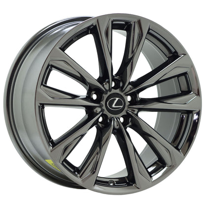 19" Lexus IS300 IS350 Black Chrome wheels rims OEM set 74395 74397 EXCHANGE