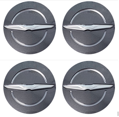 2 1/2" Chrysler Pacifica OEM Center Cap Charcoal #7BB95WASAA set