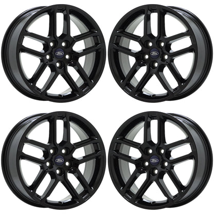 18" Ford Explorer Gloss Black wheels Factory OEM set 94024 EXCHANGE