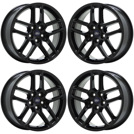 18" Ford Explorer Gloss Black wheels Factory OEM set 94024 EXCHANGE