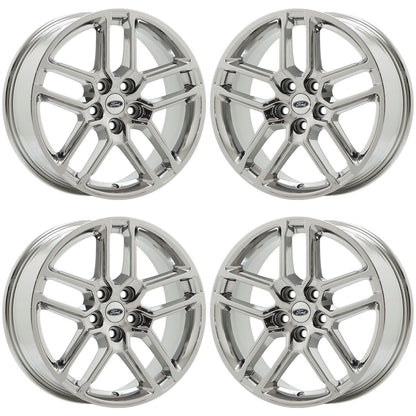 18" Ford Explorer Bright Chrome wheels Factory OEM set 94024 EXCHANGE