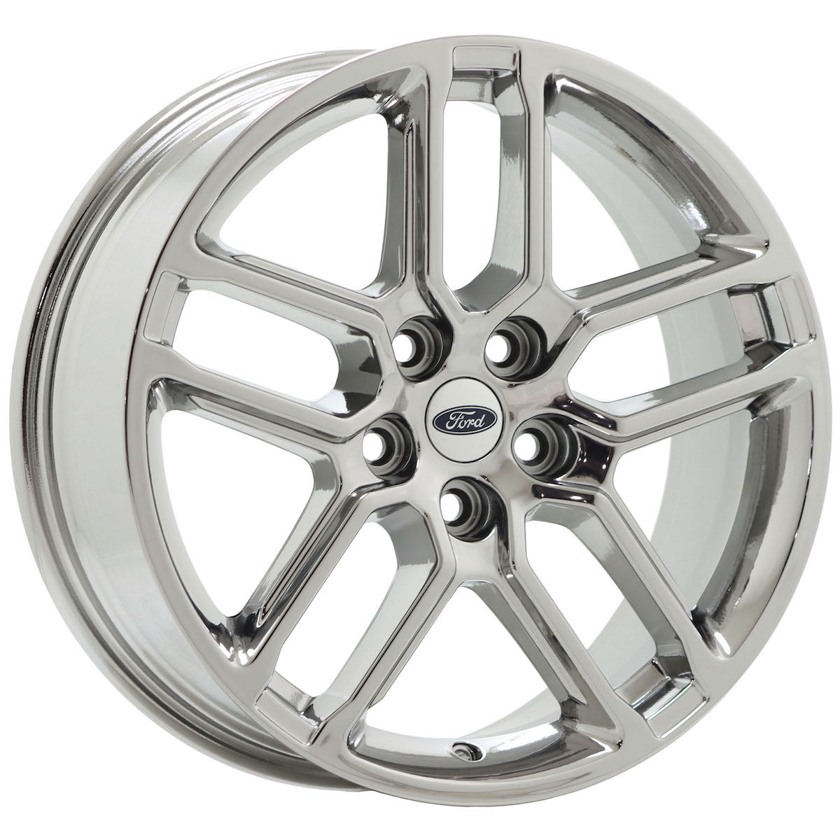 18" Ford Explorer Bright Chrome wheels Factory OEM set 94024 EXCHANGE