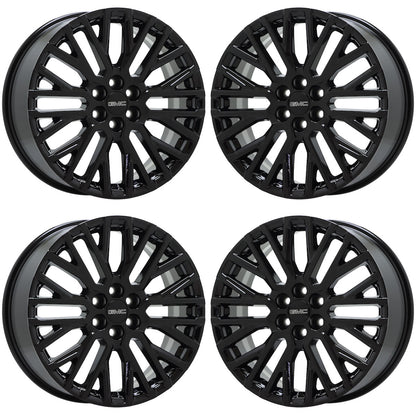 20" GMC Acadia Gloss Black wheels rims Factory OEM set 14147 EXCHANGE