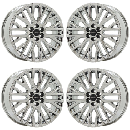 20" GMC Acadia Bright Chrome wheels rims Factory OEM set 14147 EXCHANGE