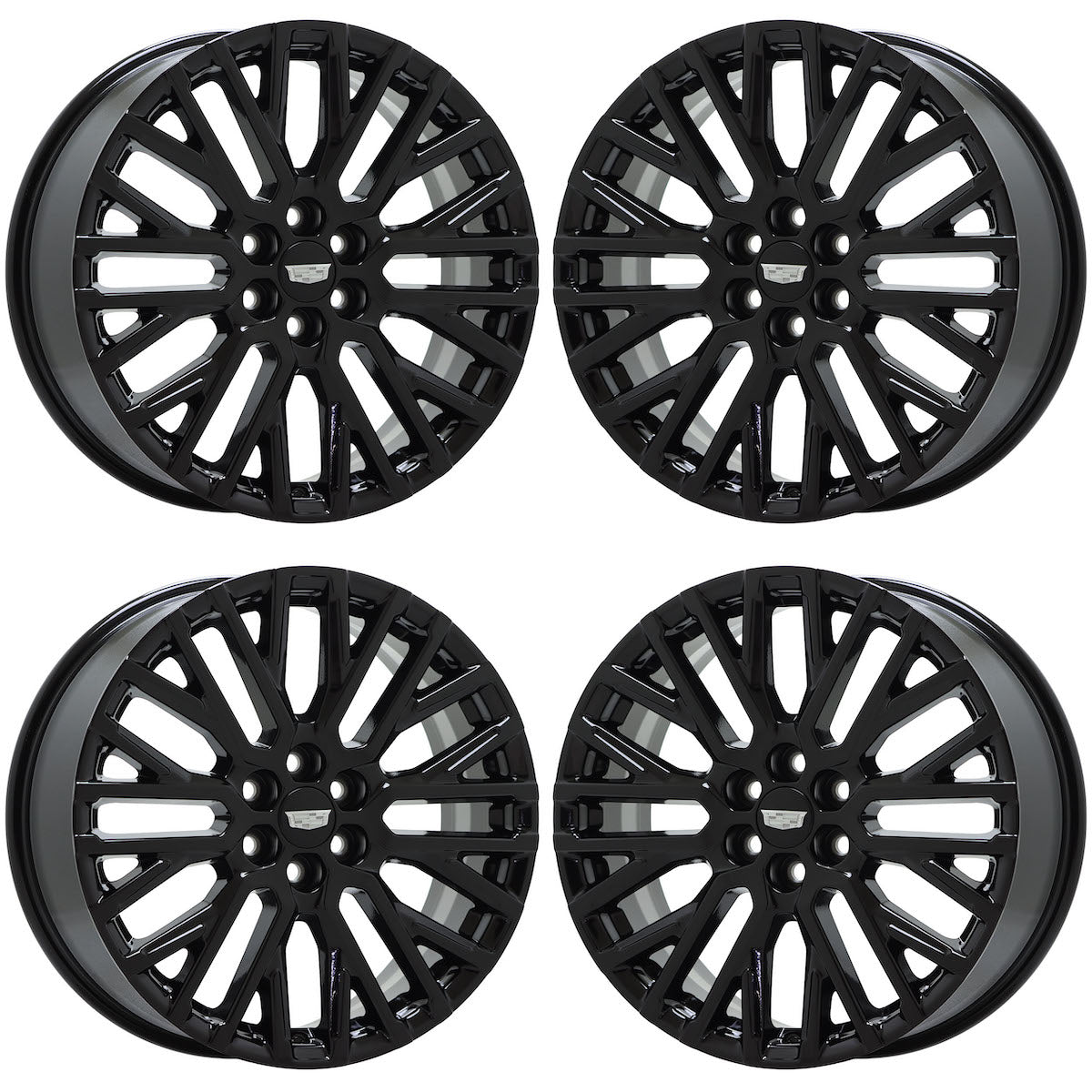 20" Cadillac XT6 Gloss Black wheels rims Factory OEM set 14147 EXCHANGE