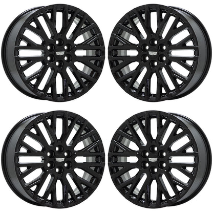 20" Cadillac XT6 Gloss Black wheels rims Factory OEM set 14147 EXCHANGE