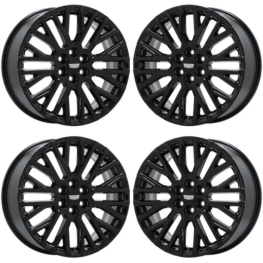 20" Cadillac XT6 Gloss Black wheels rims Factory OEM set 14147 EXCHANGE