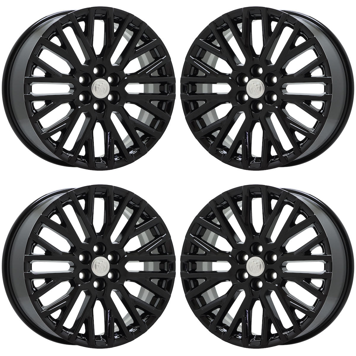 20" Buick Enclave Gloss Black wheels rims Factory OEM set 14147 EXCHANGE