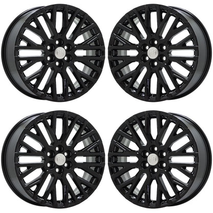 20" Buick Enclave Gloss Black wheels rims Factory OEM set 14147 EXCHANGE