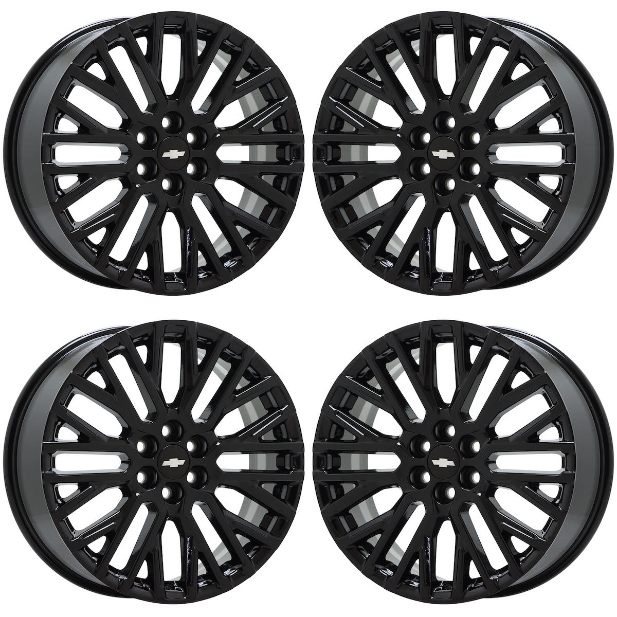 20" Chevrolet Traverse Gloss Black wheels rims Factory OEM set 14147 EXCHANGE