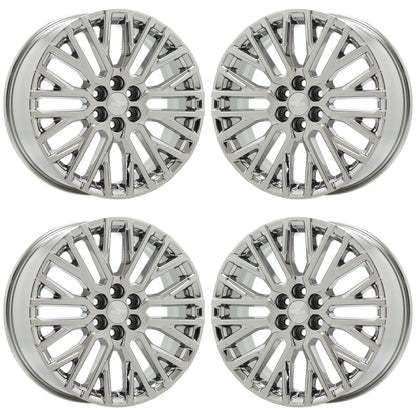 20" Chevrolet Traverse Bright Chrome wheels rims Factory OEM set 14147 EXCHANGE