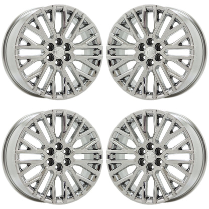20" Buick Enclave Bright Chrome wheels rims Factory OEM set 14147 EXCHANGE