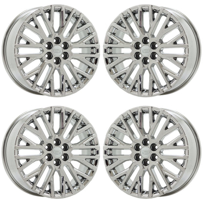 20" Cadillac XT6 Bright Chrome wheels rims Factory OEM set 14147 EXCHANGE