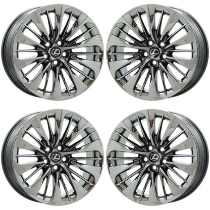 20" Lexus LS500 LS500h Hyper Chrome wheel rim OEM 74370 EXCHANGE
