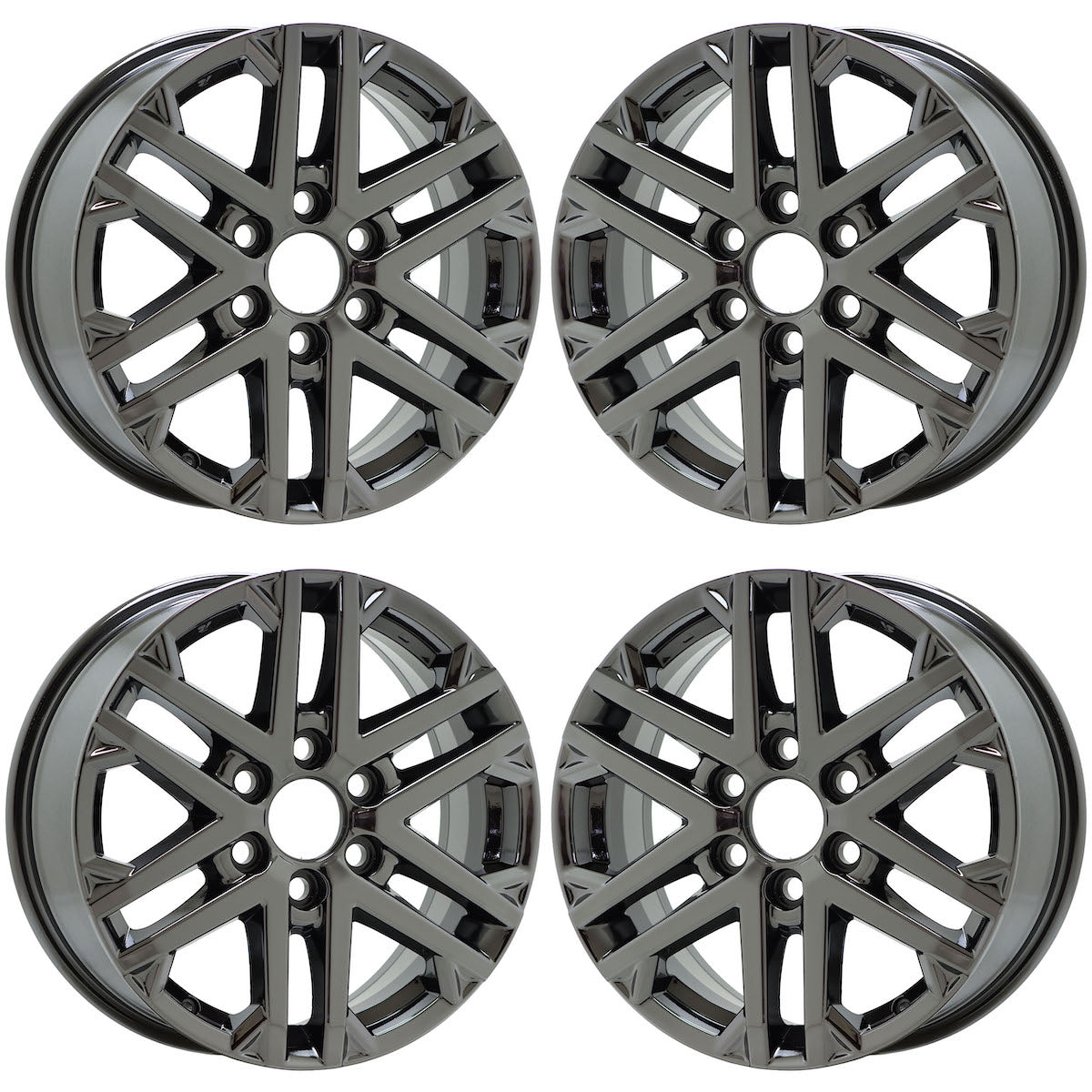 18" Toyota Sequoia Tundra Black PVD wheels rims OEM set 4 75281 EXCHANGE