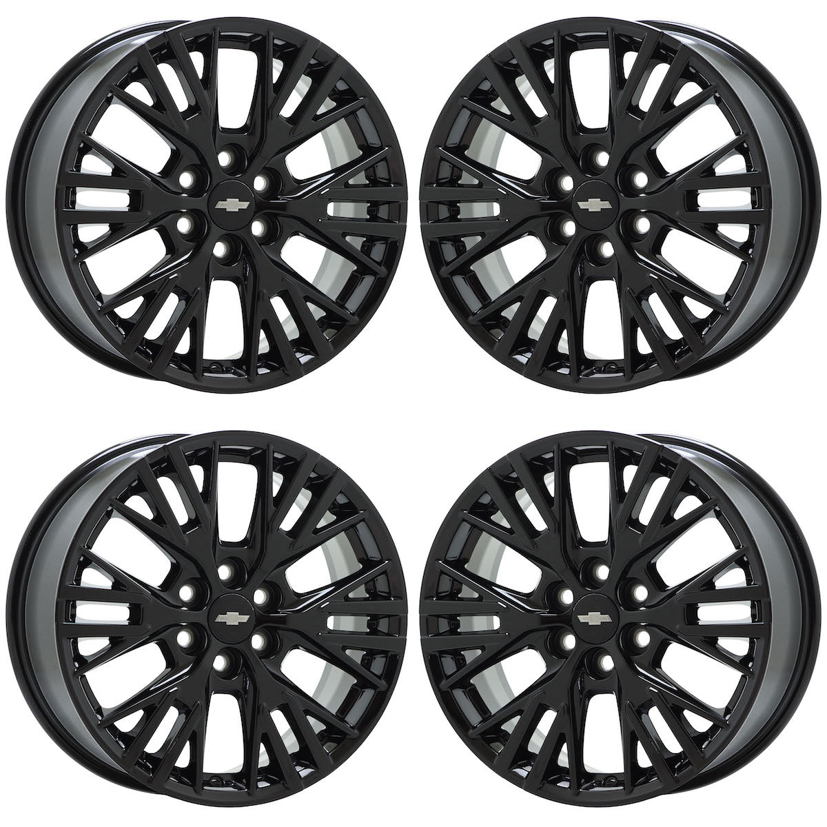 18" Chevrolet Traverse Gloss Black wheels rims Factory OEM set 95940 EXCHANGE