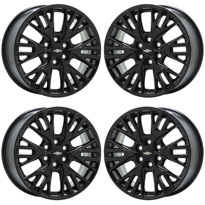 18" Chevrolet Traverse Gloss Black wheels rims Factory OEM set 95940 EXCHANGE