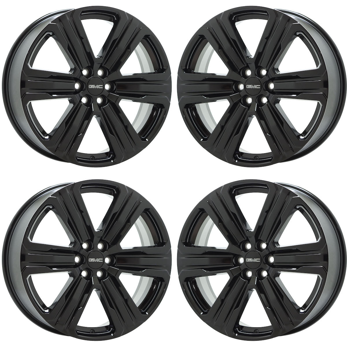 22" GMC Acadia Gloss Black wheels rims Factory GM set 84951812