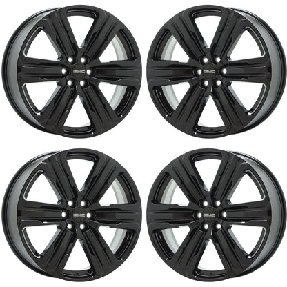 22" GMC Acadia Gloss Black wheels rims Factory GM set 84951812