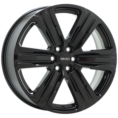 22" GMC Acadia Gloss Black wheels rims Factory GM set 84951812