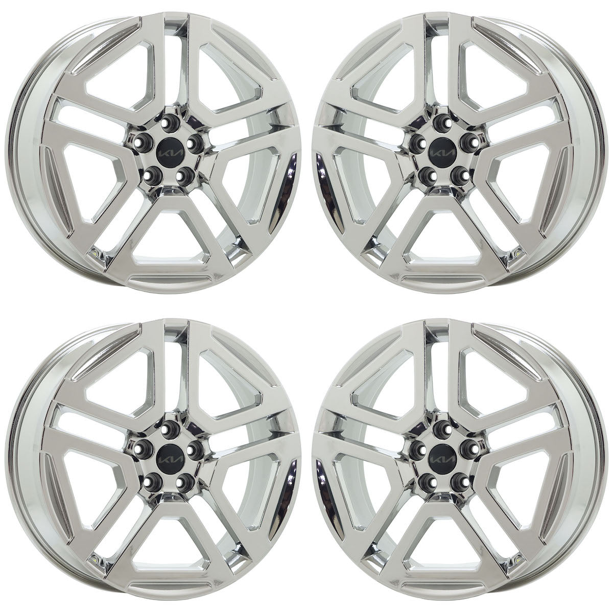 20" Kia Telluride PVD Chrome wheels rims Factory OEM set 74721 EXCHANGE