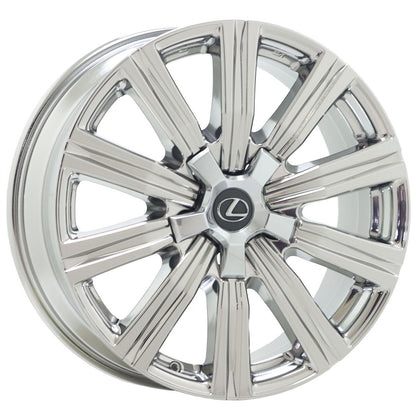 21" Lexus LX570 Bright Chrome wheels rims Factory OEM set 74341 EXCHANGE