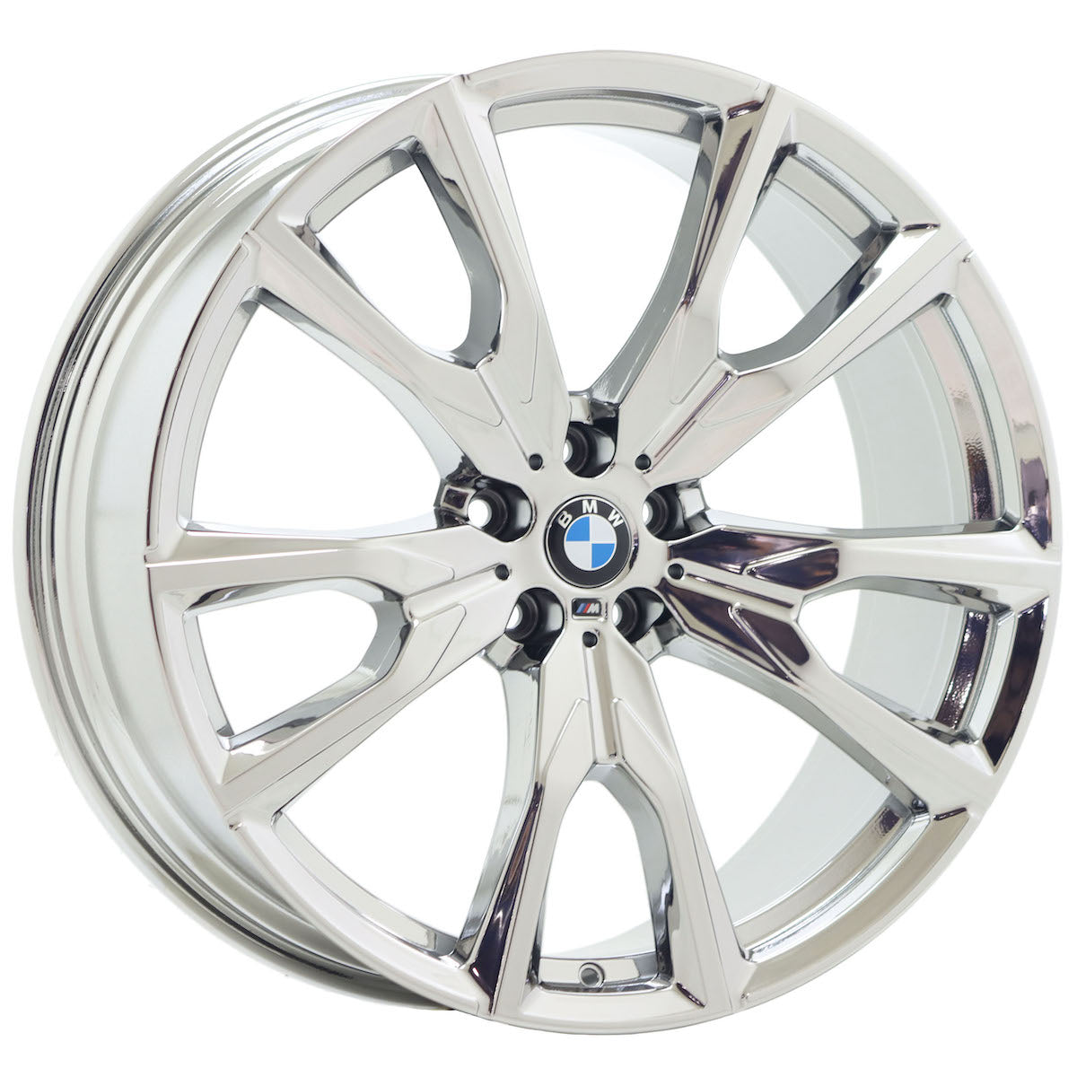 22" BMW X7 Bright Chrome PVD wheels rims Factory OEM set 4 86535 86540 EXCHANGE