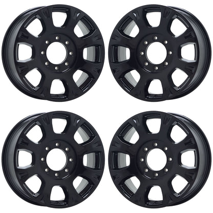 20" Ford F250 F350 SRW Gloss Black wheels rims Factory OEM set 10291 EXCHANGE