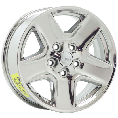 17" Jeep Gladiator Bright Chrome wheels rims Factory OEM 9235 set 5 EXCHANGE