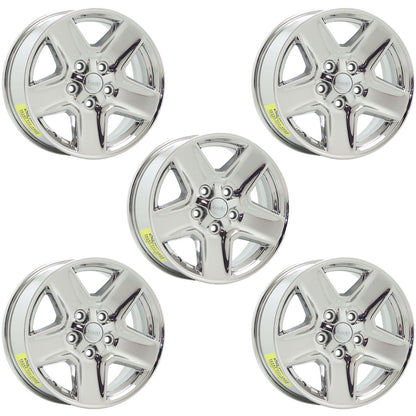 17" Jeep Gladiator Bright Chrome wheels rims Factory OEM 9235 set 5 EXCHANGE