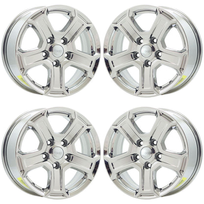 17" Jeep Wrangler Bright Chrome wheels rims Factory OEM set 9216 EXCHANGE