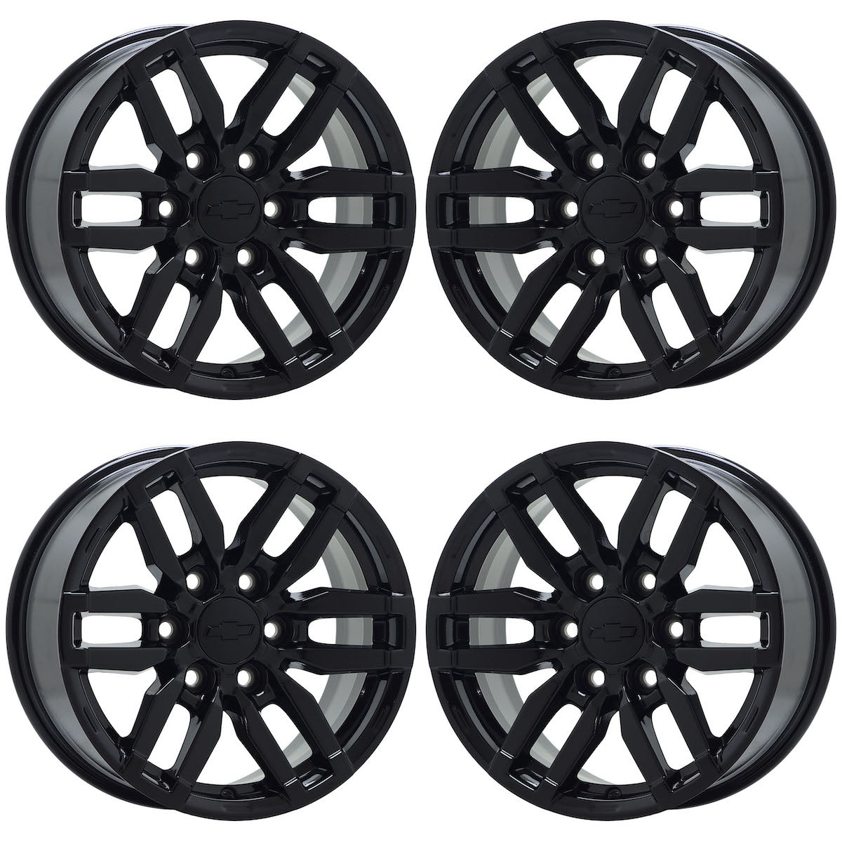 17" Chevrolet Colorado Canyon Gloss Black wheels rims OEM set 4 14095 EXCHANGE