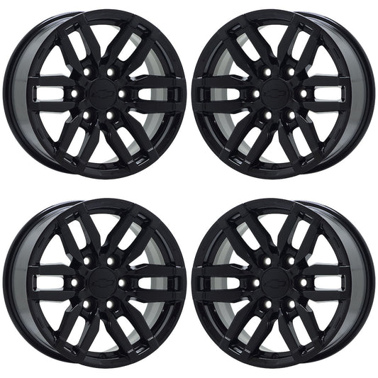 17" Chevrolet Colorado Canyon Gloss Black wheels rims OEM set 4 14095 EXCHANGE