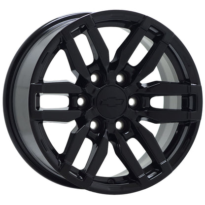 17" Chevrolet Colorado Canyon Gloss Black wheels rims OEM set 4 14095 EXCHANGE