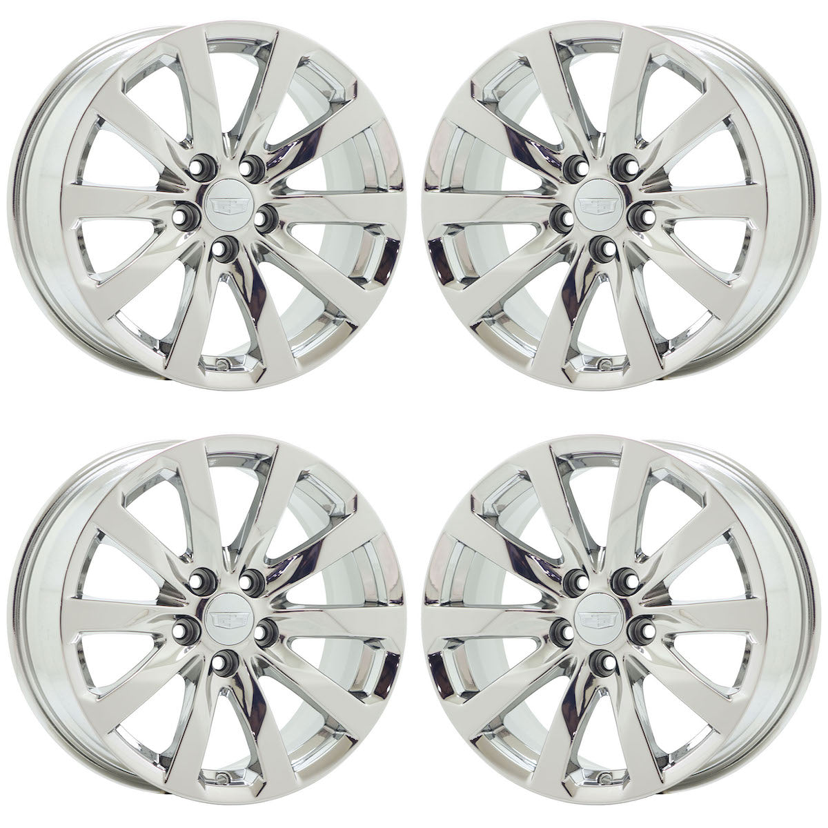 17" Cadillac ATS Sedan Bright Chrome wheels rims Factory OEM set 4788 EXCHANGE