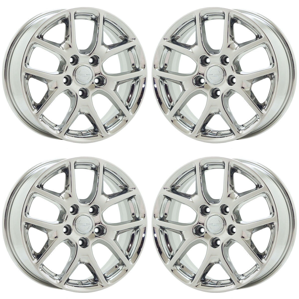 17" Chrysler Pacifica Bright Chrome wheels rims Factory OEM set 2592 EXCHANGE