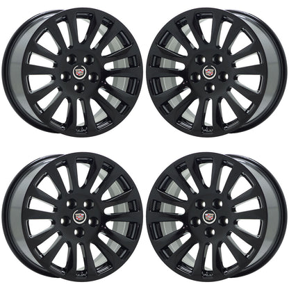 18" Cadillac CTS coupe Gloss Black wheels rims Factory OEM GM 4669 4673 EXCHANGE