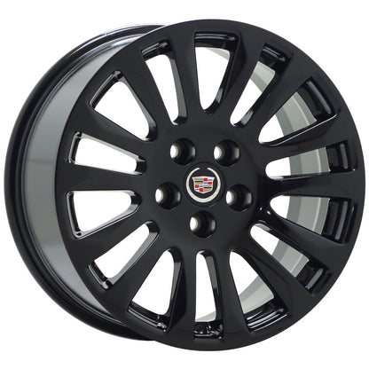 18" Cadillac CTS coupe Gloss Black wheels rims Factory OEM GM 4669 4673 EXCHANGE