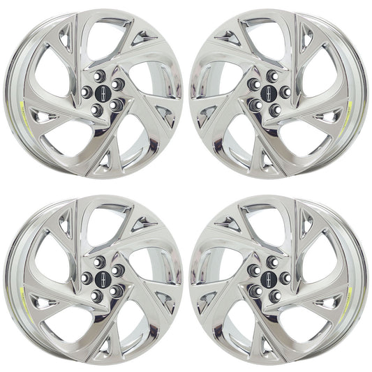 20" Lincoln Nautilus Bright Chrome wheels rims Factory OEM set 10562 EXCHANGE