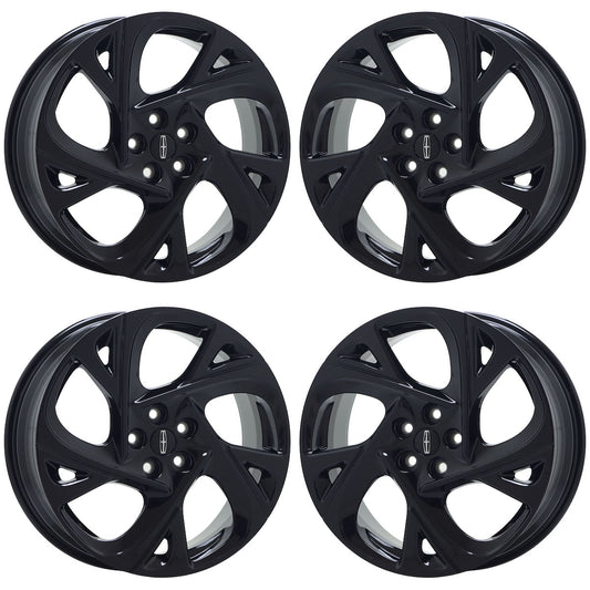 20" Lincoln Nautilus Gloss Black wheels rims Factory OEM set 10562 EXCHANGE