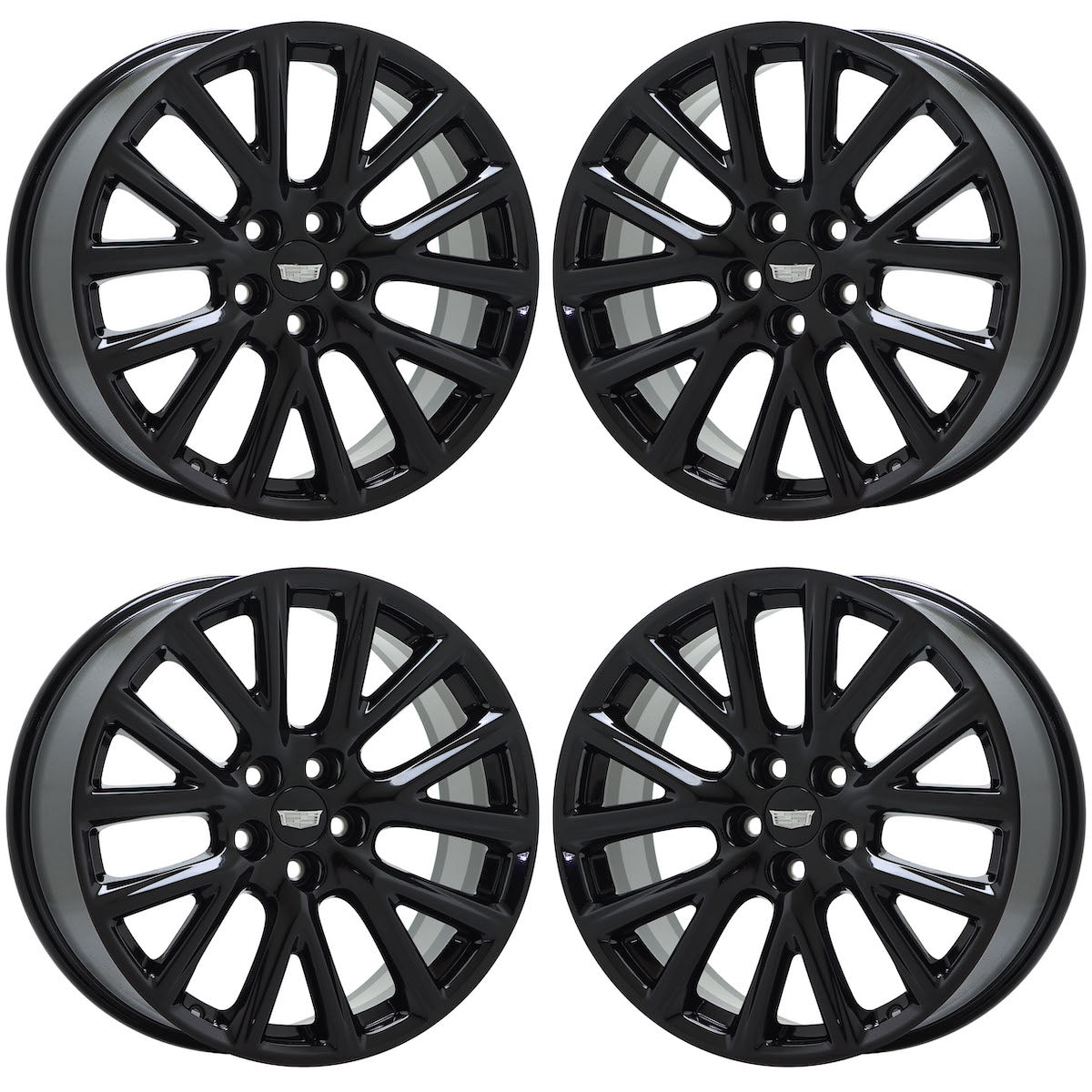 20" Cadillac XT4 Gloss Black wheels rims Factory OEM set 4825