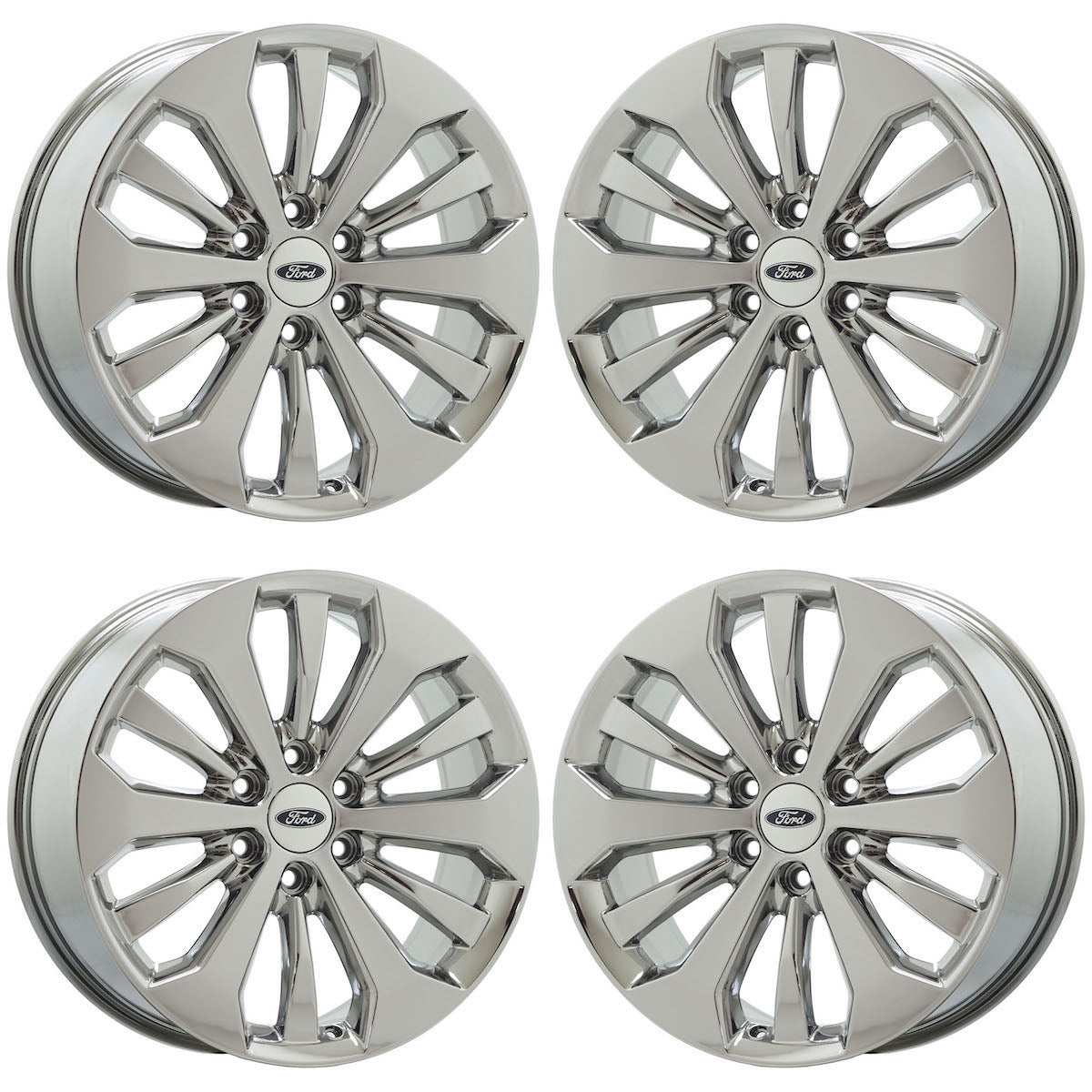 20" Ford F150 Truck Bright Chrome wheels rims Factory OEM set 4 10006
