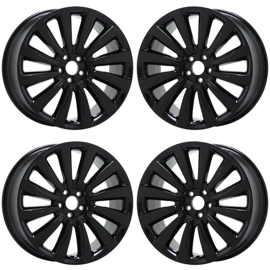 21" Lincoln Aviator Gloss Black wheels rims Factory OEM set 10240 EXCHANGE