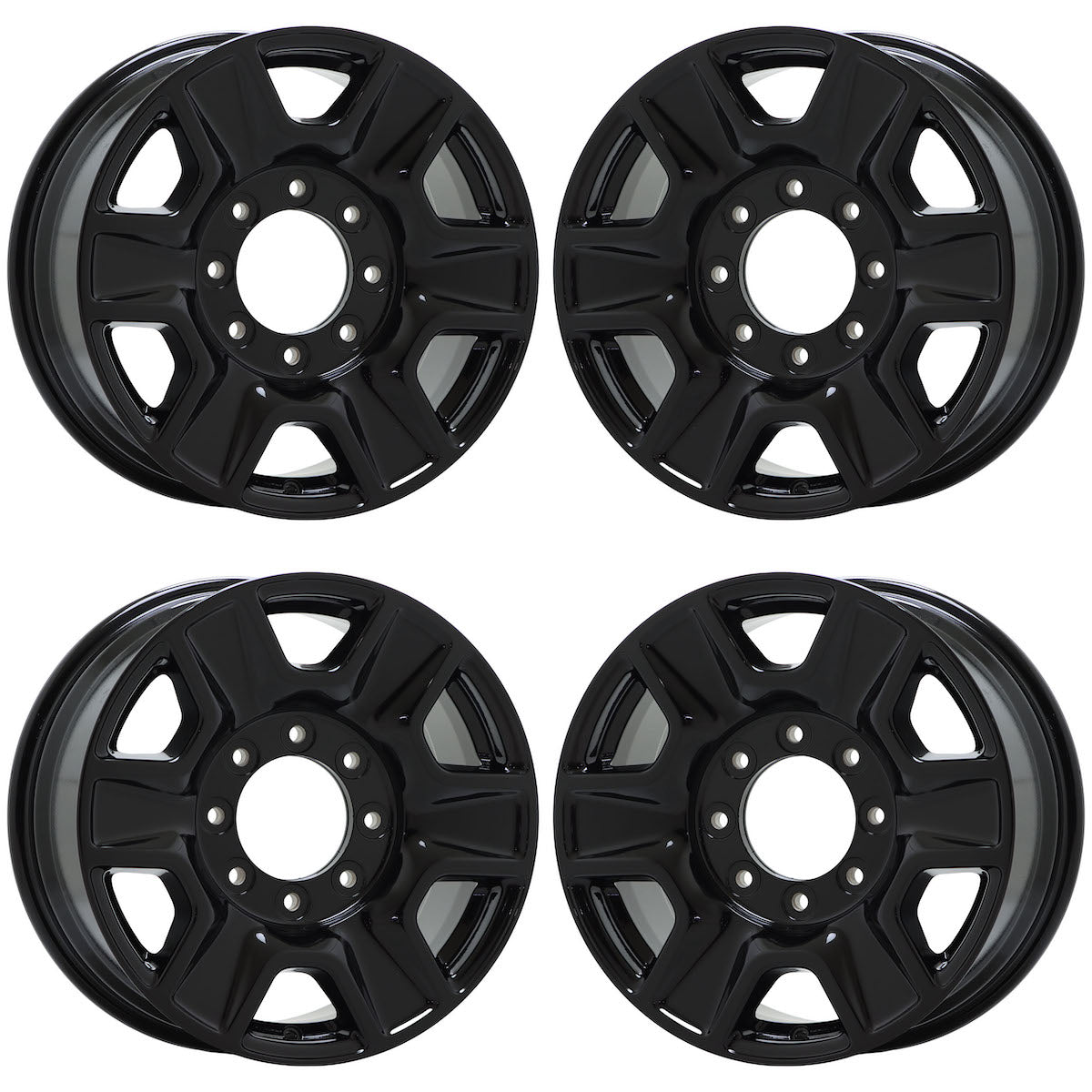 18" Ford F250 F350 SRW Gloss Black wheels rims Factory OEM set 10480 EXCHANGE